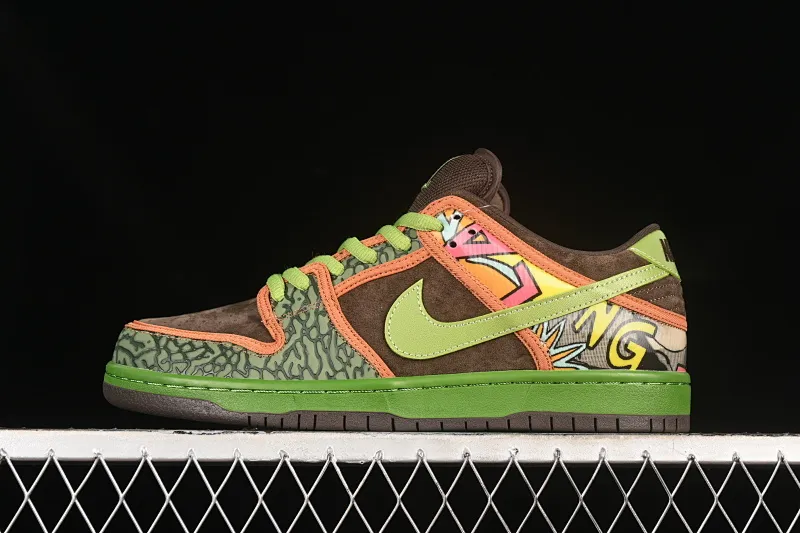 All Categories Nk SB Dunk Series Nk SB Dunk Low Low-top sneakers Pure original Nk Dunk SB Low "De La Soul" joint model Baroque brown SB low-top casual sneakers 789841-332